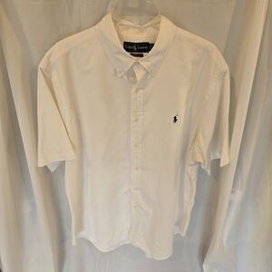 Polo Ralph Lauren Classic Fit Short Sleeved Button Down Shirt Size XL